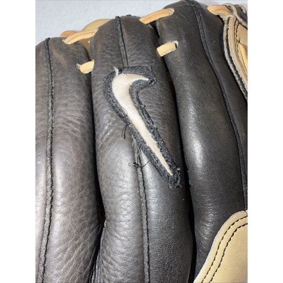 Nike Venom 1200 12" Baseball Glove RHT Youth Brown Black Leather - Picture 9 of 16